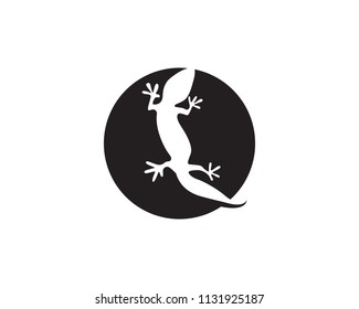 Lizard Chameleon Gecko Silhouette black 