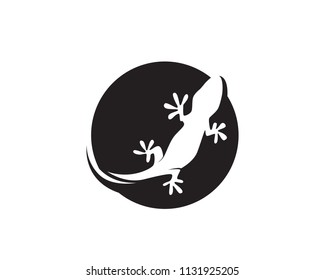 Lizard Chameleon Gecko Silhouette black 
