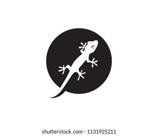 Lizard Chameleon Gecko Silhouette black 