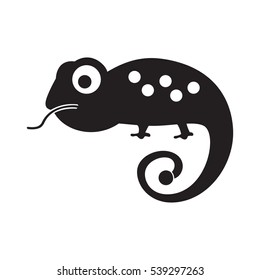 lizard chameleon Icon Vector Illustration