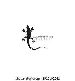 Lizard chameleon logo or icon template vector design