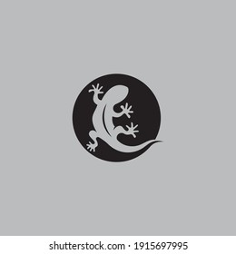 Lizard chameleon logo or icon template vector design