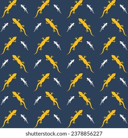 Lizard Chameleon seamless pattern trendy design wallpaper vector illustration background