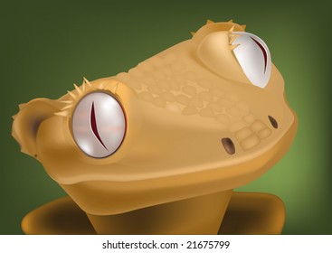 lizard from children's cartoon films and fairy tales