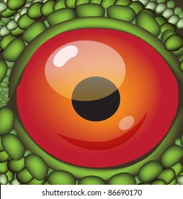 lizard eye. eps 10
