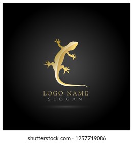 Lizard & Gecko Logo. Icon & Symbol Vector template.