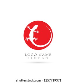 Lizard & Gecko Logo. Icon & Symbol Vector template.