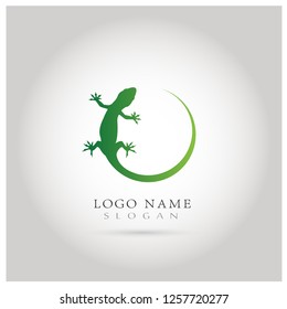 Lizard & Gecko Logo. Icon & Symbol Vector template.