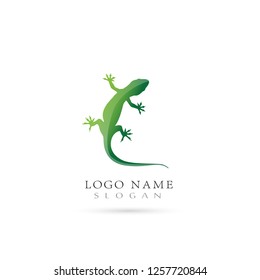 Lizard & Gecko Logo. Icon & Symbol Vector template.