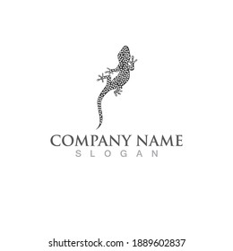 Lizard genko logo and symbol vector