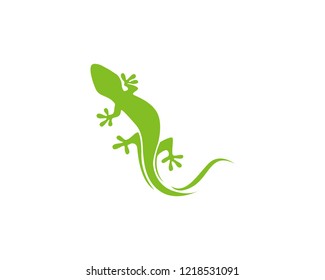 Lizard green logo vector