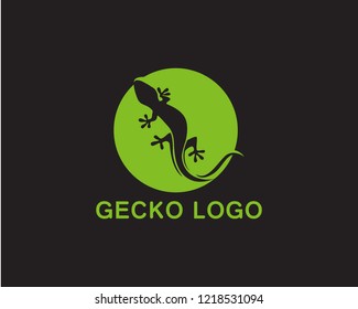 Lizard green logo vector