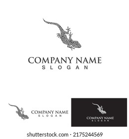 Lizard home logo icon vector design template