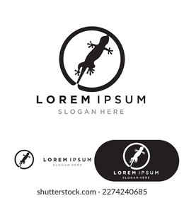 Lizard home logo icon vector design template