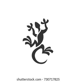 Lizard icon. Animal logo