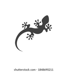 Plantilla de diseño de icono de lagarto vector ilustración aislada