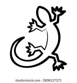Lizard Icon With Dooldles Handdrawn Style For Animal and Pet Care