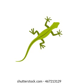 Lizard icon in flat style on a white background svg
