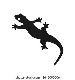 Lizard icon. Flat vector illustration on white background.