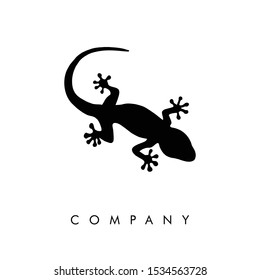 Logo de icono de lagarto y plantilla de símbolo. fondo blanco
