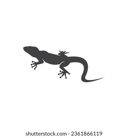 Lizard icon silhouette logo symbol vector
