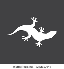 Lizard icon silhouette logo symbol vector