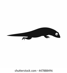 Lizard icon in simple style isolated vector illustration. Reptiles symbol
