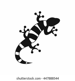 Lizard icon in simple style isolated vector illustration. Reptiles symbol