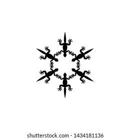lizard icon, symbol design template 
