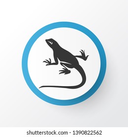 Lizard icon symbol. Premium quality isolated gecko element in trendy style.