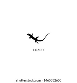 lizard icon vector black design