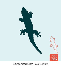 Lizard icon. Wildlife symbol isolated. Vector illustration