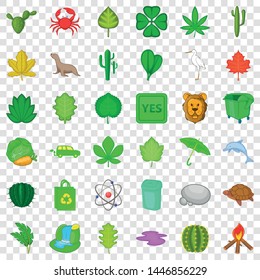 Lizard icons set. Cartoon style of 36 lizard vector icons for web for any design