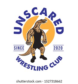 Lizard Komodo dragon good for Wrestling Logo Club