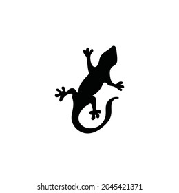 lizard line logo black vector