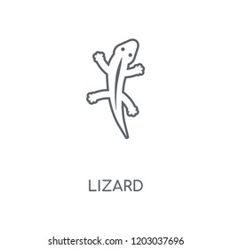 Lizard linear icon. Lizard concept stroke symbol design. Thin graphic elements vector illustration, outline pattern on a white background, eps 10.