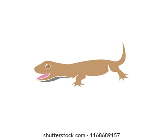 Lizard logo design vector illustration