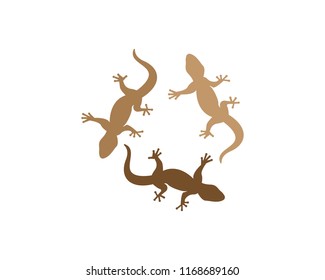 Lizard logo design vector illustration