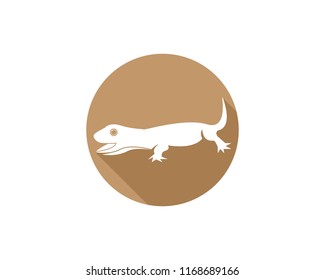 Lizard logo design vector illustration