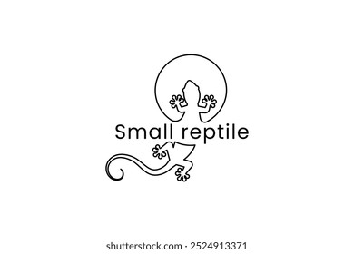 Logotipo Lizard. Logotipo Gecko. Logo Chameleon. Simples e Moderno. Ilustração vetorial