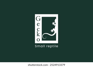 Logotipo Lizard. Logotipo Gecko. Logo Chameleon. Simples e Moderno. Ilustração vetorial