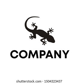 Lizard logo gecko vector reptile template illustration