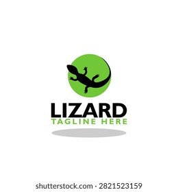 Lizard logo icon with shadow