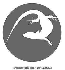 lizard logo icon vector illustration