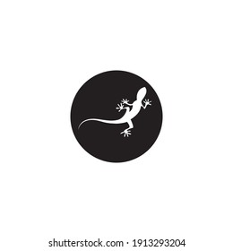 lizard logo icon vector illustration template design