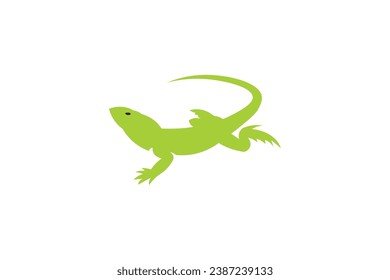 Lizard logo with simple and minimalistic design