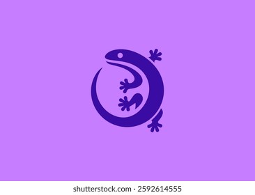 Lizard Logo – A sleek lizard illustration, representing agility, survival, and transformation.