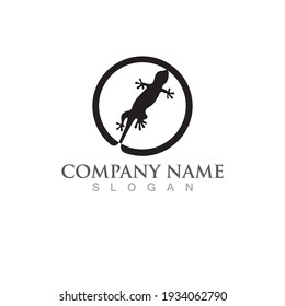 Lizard logo and symbol vector app