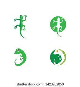 Lizard logo template vector  icon illustration