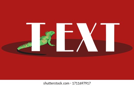 Lizard logo, vector design for business